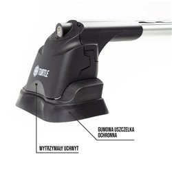 Roof rack for Volkswagen VW Amarok I (2H) PRE-FL 2010-2016 AIR-3 Aluminum