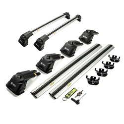 Roof rack for Citroen Spacetourer I (V) 2016- AIR-3 Silver Aluminum Plastic