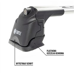 Roof rack for Fiat Talento II (296 X82) 2016-2021 AIR-3 Aluminum Plastic