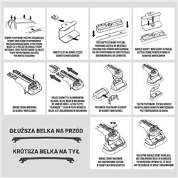 Bagażnik dachowy Mazda CX-5 I (GH KE) 2012-2015 Aluminium plastik