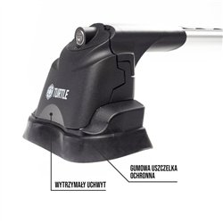 Roof rack for Mitsubishi L200 V (KJ0T KJ/KK/KL) 2015-2022 AIR-3 Aluminum P