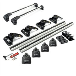 Roof rack for Fiat Fullback 2015- | AIR-3 Silver Aluminum Plastic Painted