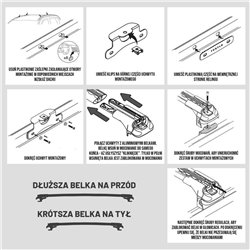 Bagażnik dachowy do BMW X5 (E70) 2007-2013 | Aluminium plastik