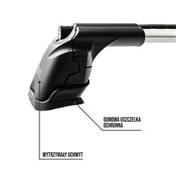 Bagażnik dachowy do Peugeot Expert III 2016- | Aluminium plastik