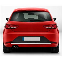 Styling trim for rear bumper SEAT Leon Hatchback III 5F 5D 2012-2020 steel