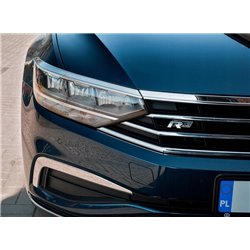 Grille trims under front lights for Volkswagen VW Passat Sedan VIII B8 3G 4