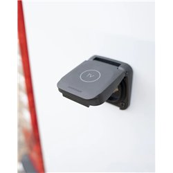 Gniazdo RTV-SAT podwójne z klapką ochronną