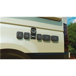 Gniazdo RTV-SAT podwójne z klapką ochronną