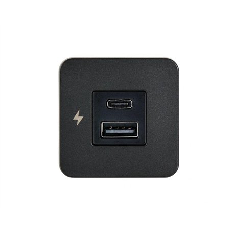 Gniazdo zasilania do montażu wewnętrznego USB-A / USB-C