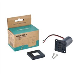 Gniazdo zasilania do montażu wewnętrznego 2X USB-C