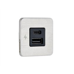 Gniazdo zasilania do montażu wewnętrznego USB-A / USB-C