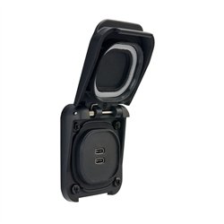 Gniazdo zasilania 2X USB-C z klapką ochronną