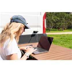 Gniazdo 125V podwójne z klapką ochronną