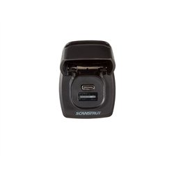Gniazdo zasilania USB-A / USB-C z klapką ochronną