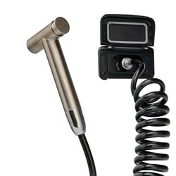 Gniazdo wodne z szybkozłączem i zestawem natryskowym