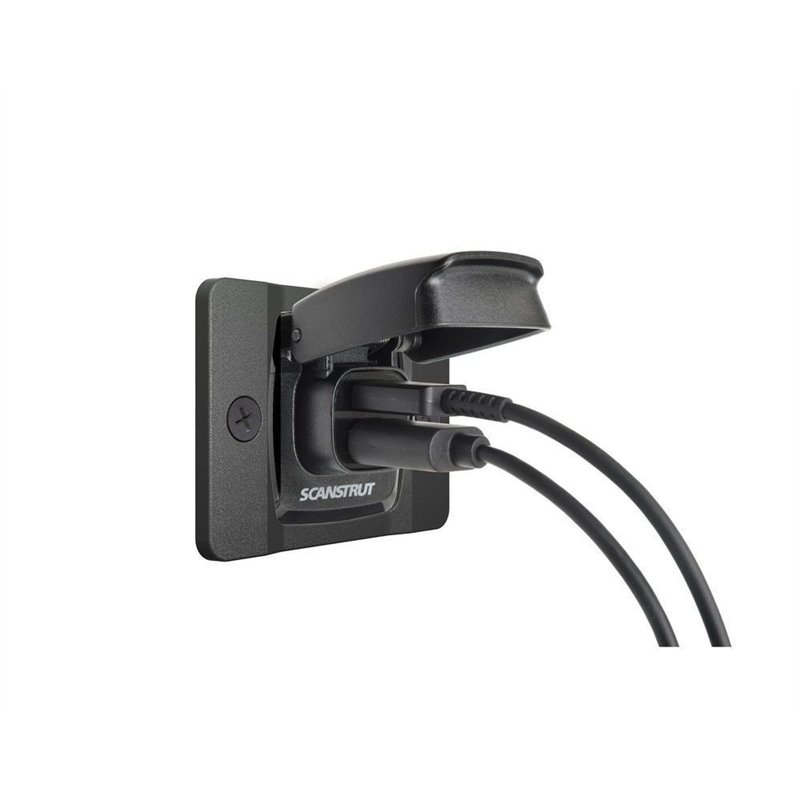 Gniazdo zasilania USB-A / USB-C z klapką ochronną z ramką montażową frontową