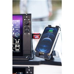 Wodoodporny regulowany uchwyt do telefonu z ładowaniem bezprzewodowym