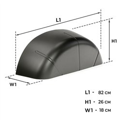 Inner wheel arch liners for Ford Tourneo Custom II V710 2023- Black ABS