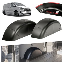 Inner wheel arch liners for Ford Transit Custom II V710 2023- Black ABS