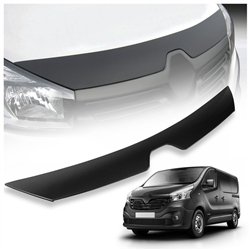 Bonnet guard for Renault Trafic III (FG/JG) 2014- | Black ABS plastic Matte