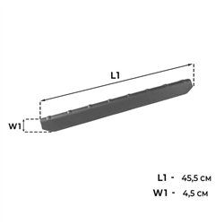 Front sill trims for Ford Transit Custom II (V710) 2023- | Black ABS