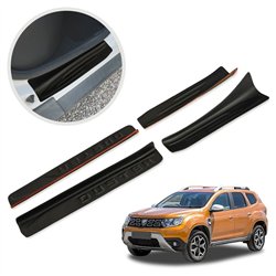 Listwy progowe do Dacia Duster II (HM | SR) 2018-2024 Czarny ABS