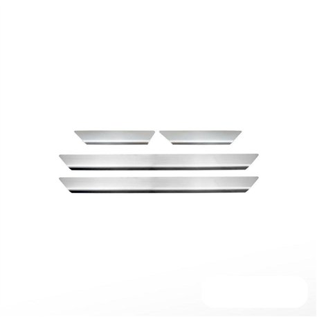 Listwy progowe do Nissan X-Trail I (T30) 2001-2007 | Chrom stal