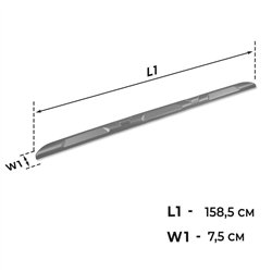 Listwy progowe zewnętrzne do Dacia Duster II 2018-2024 ABS