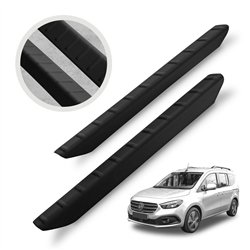 Listwy progowe przednie do Mercedes EQT (W420) 2023- | Czarny ABS