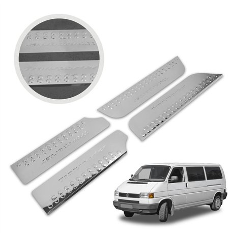 Covers for interior steps Volkswagen VW Multivan T4 1991-2003 Chrome steel