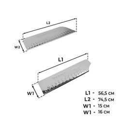 Covers for interior steps Volkswagen VW Multivan T4 1991-2003 Chrome steel
