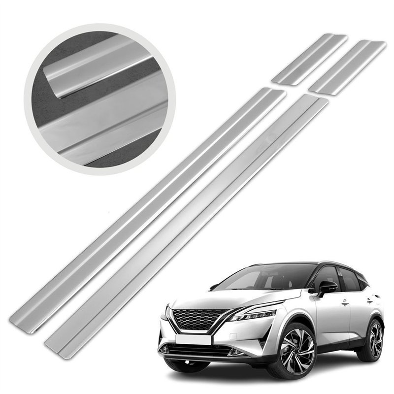 Listwy progowe do Nissan Qashqai III (J12) 2021- | Chrom stal