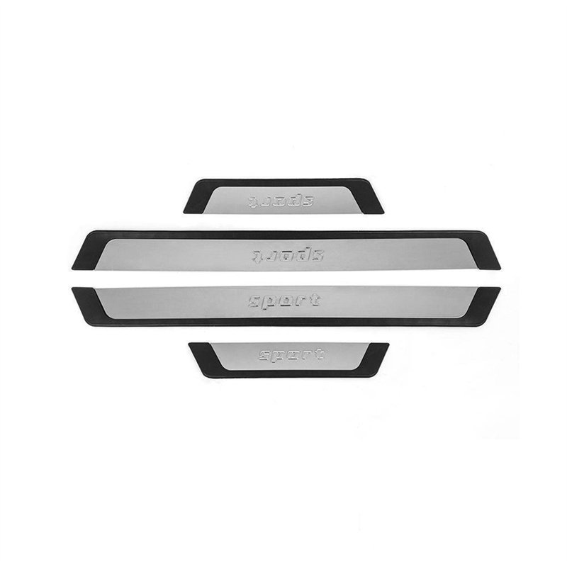 Universal sill trims for Peugeot 208 Hatchback I A9 C 2012-2019 steel carb