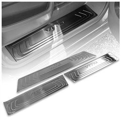 Covers for interior steps Mercedes V-Class (W447) 2014- | Silver steel