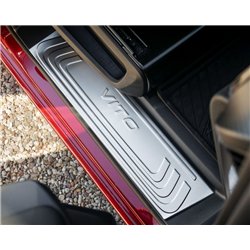 Covers for interior steps Mercedes V-Class (W447) 2014- | Silver steel