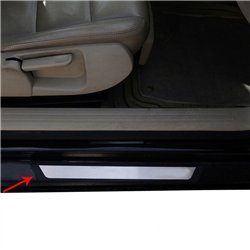 Sill trims for Peugeot e-208 Hatchback I P21 U 2020- Flexill steel carbon-