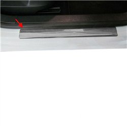 Sill trims for Nissan Qashqai II (J11) 2014-2021 | Graphite steel