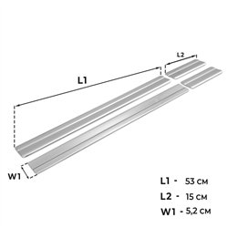 Listwy progowe do Nissan Qashqai II (J11) 2014-2021 | Chrom stal