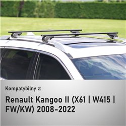 Roof rack for Renault Kangoo II FW/KW 2008-2022 Solidbar Alpha V1 Lite Ste