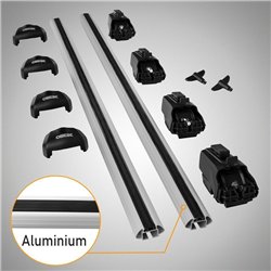 Roof rack for Hyundai Kona I OS 2017-2023 Boldbar Beta V2 Lite Aluminum