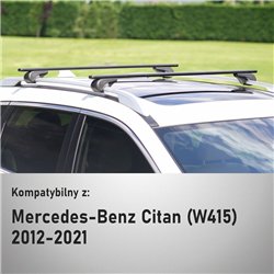 Roof rack for Mercedes Citan W415 2012-2021 Solidbar Alpha V1 Lite Steel
