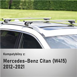 Roof rack for Mercedes Citan W415 2012-2021 Solidbar Alpha V1 Lite Steel