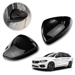 Mirror covers for Fiat Tipo Station Wagon II 356 Kombi 2016- ABS Piano