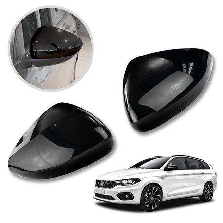 Mirror covers for Fiat Tipo Station Wagon II 356 Kombi 2016- ABS Piano