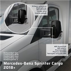 Nakładki na lusterka Mercedes Sprinter (W907 | W910) Cargo 2018- ABS