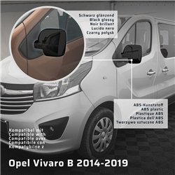 Nakładki na lusterka do Opel Vivaro B (X82) 2014-2019 | ABS