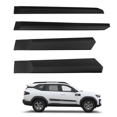 Side door trims for Dacia Bigster I (DJF) 2025- | Black PUR composite PU