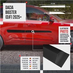 Side door trims for Dacia Bigster I (DJF) 2025- | Black PUR composite PU