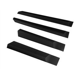 Side door trims for Dacia Bigster I (DJF) 2025- | Black PUR composite PU