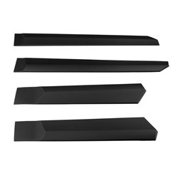 Side door trims for Dacia Bigster I (DJF) 2025- | Black PUR composite PU